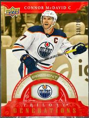 Connor McDavid [Red] Hockey Cards 2022 Upper Deck Trilogy Generations Prices