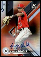 Jordyn Adams [Autograph Orange] Baseball Cards 2019 Bowman Platinum Top Prospects Prices
