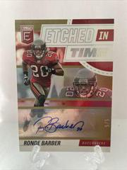 Ronde Barber [Gold] Football Cards 2022 Panini Donruss Elite Etched in Time Signatures Prices