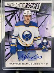 Mattias Samuelsson [Purple Fragment Autograph] Hockey Cards 2021 SP Game Used Prices