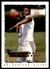 Sold at Auction: 1995 SportFlics Rookie Lightning Steve McNair Rookie  Insert Card #2