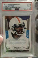 Cam Newton [Ghosted Team Name] Football Cards 2011 Panini Prestige Prices