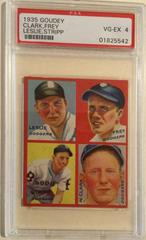 Clark, Frey [Leslie, Stripp] Baseball Cards 1935 Goudey 4 in 1 Prices