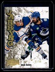 Jack Quinn [Gold] #JR-25 Hockey Cards 2022 Skybox Metal Universe Jarring Prices