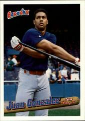 Juan Gonzalez #73 Baseball Cards 1996 Bazooka Prices