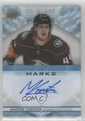 Maxime Comtois Hockey Cards 2021 Upper Deck Ovation UD Glass Magnifying Marks Autographs Prices