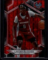 Layden Blocker [Geometric Red Refractor] #4 Basketball Cards 2023 Bowman Best University Prices