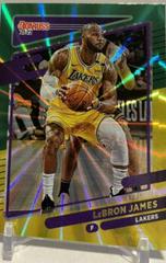 LeBron James [Green and Yellow Laser] Basketball Cards 2021 Panini Donruss Prices