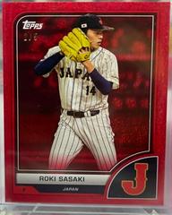 Roki Sasaki [Red Hot] #21 Baseball Cards 2023 Topps World Classic Prices