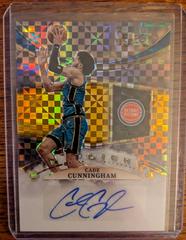 Cade Cunningham [Gold] #IFS-CCH Basketball Cards 2022 Panini Select In Flight Signatures Prices