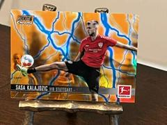 Sasa Kalajdzic [Orange Blue Refractor] #91 Soccer Cards 2021 Stadium Club Chrome Bundesliga Prices