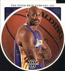 Karl Malone [Die Cut, Embossed] Basketball Cards 2003 Upper Deck Standing O Prices