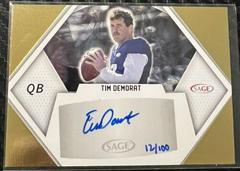 Tim Demorat [Gold] #A-TD3 Football Cards 2023 Sage Autographs Prices