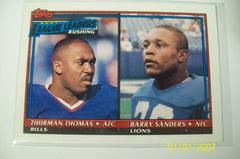 Thurman Thomas, Barry Sanders Football Cards 1991 Topps Prices