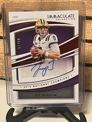 Joe Burrow [Ruby] Football Cards 2022 Panini Immaculate Collegiate Champions Autographs Prices