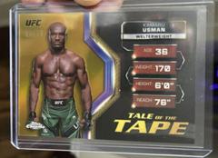 Kamaru Usman [Gold Refractor] #TFT-13 Ufc Cards 2024 Topps Chrome UFC Tale of the Tape Prices