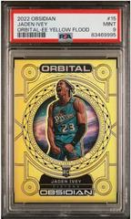 Jaden Ivey [Yellow Flood] #15 Basketball Cards 2022 Panini Obsidian Orbital Prices