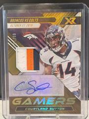 Courtland Sutton [Gold] #GA-CS Football Cards 2022 Panini XR Gamers Autographs Prices