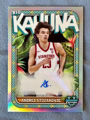 Andrej Stojakovic #BKA-AS Basketball Cards 2023 Bowman Chrome University The Big Kahuna Autographs Prices