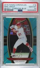 Mike Trout [Aqua] #18 Baseball Cards 2018 Panini Chronicles Select Prices