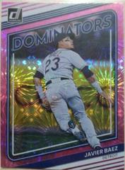 Javier Baez [Pink Fireworks] Baseball Cards 2022 Panini Donruss Dominators Prices