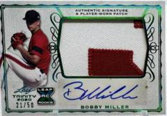 Bobby Miller [Green] Baseball Cards 2020 Leaf Trinity Patch Autographs Prices