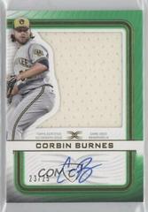 Corbin Burnes [Green] #ARC-CB Baseball Cards 2023 Topps Definitive Autograph Relic Collection Prices