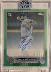 Connor Seabold [Green] Baseball Cards 2022 Topps Clearly Authentic Autographs Prices