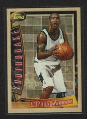 Stephon Marbury Basketball Cards 1996 Topps Youthquake Prices