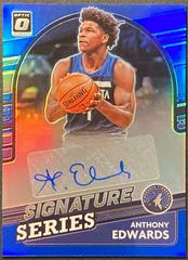 Anthony Edwards [Blue] Basketball Cards 2021 Panini Donruss Optic Signature Series Prices
