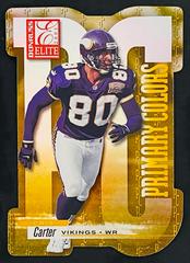 Cris Carter [Yellow Die Cut] #PC-34 Football Cards 2001 Panini Donruss Elite Primary Colors Prices