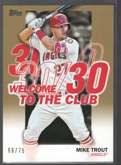 Mike Trout [Gold] Baseball Cards 2023 Topps Welcome to the Club Prices