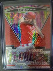 Bryce Harper [Red Prizm] #FR-11 Baseball Cards 2021 Panini Prizm Fearless Prices
