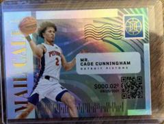 Cade Cunningham Basketball Cards 2021 Panini Illusions Mail Call Prices