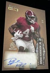 Brian Robinson Jr. [Gold Gold Foil] Football Cards 2022 Wild Card Matte Autographs Prices