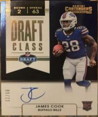 James Cook [Gold] Football Cards 2022 Panini Contenders Draft Class Autographs RPS Prices
