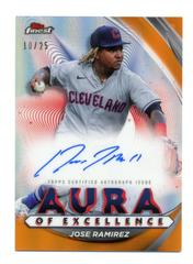 Jose Ramirez [Orange] Baseball Cards 2022 Topps Finest Aura of Excellence Autographs Prices