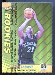 Trajan Langdon [Gold Refractor] #116 Basketball Cards 1999 Finest Prices