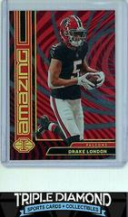 Drake London [Red] #5 Football Cards 2023 Panini Illusions Amazing Prices