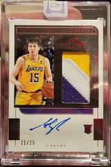 Austin Reaves [Red] Basketball Cards 2021 Panini One and One Rookie Jersey Autographs Prices