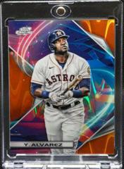 Yordan Alvarez [Orange Galactic] Baseball Cards 2022 Topps Cosmic Chrome Prices
