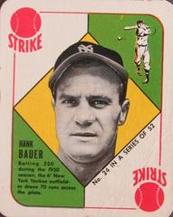 Hank Bauer #24 Baseball Cards 1951 Topps Red Back Prices