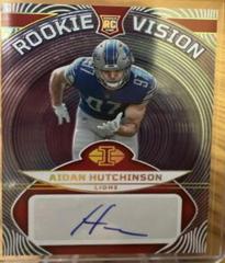 Aidan Hutchinson [Red] #RVS-AH Football Cards 2022 Panini Illusions Rookie Vision Signatures Prices