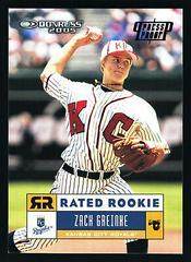 Zack Greinke [Press Proof Red] Baseball Cards 2005 Donruss Prices