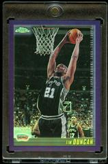 Tim Duncan [Refractor] #40 Basketball Cards 2000 Topps Chrome Prices