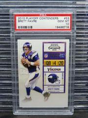 Brett Favre [Playoff Ticket] #53 Football Cards 2010 Playoff Contenders Prices