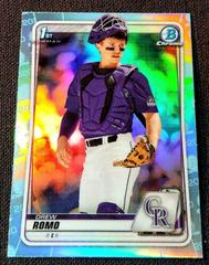 Drew Romo [Sky Blue Refractor] #BD-106 Baseball Cards 2020 Bowman Draft Chrome Prices