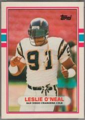 Leslie O'Neal Football Cards 1989 Topps Traded Prices