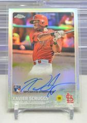 Xavier Scruggs [Gold Refractor] #AR-XS Baseball Cards 2015 Topps Chrome Autograph Rookies Prices