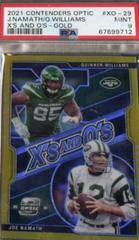 Joe Namath, Quinnen Williams [Gold] #XO-29 Football Cards 2021 Panini Contenders Optic Xs and Os Prices